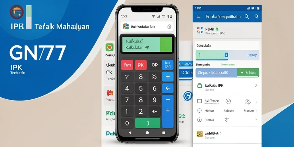 Tampilan antarmuka aplikasi Kalkulator IPK GN777 yang sederhana dan menarik.