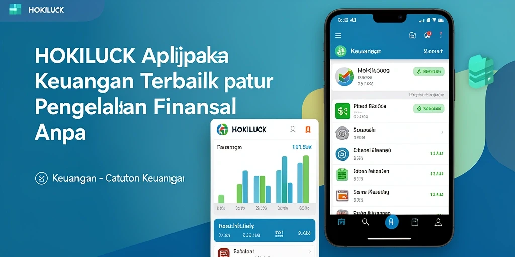 Antarmuka HOKILUCK menampilkan fitur Catatan Keuangan yang mudah digunakan.