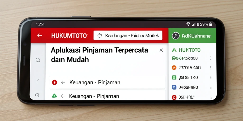 Antarmuka HUKUMTOTO yang sederhana dan mudah dipahami.