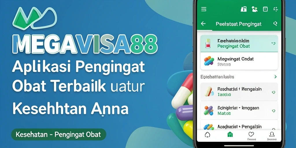 Antarmuka MEGAVISA88 menampilkan pengingat obat yang jelas dan mudah dipahami.