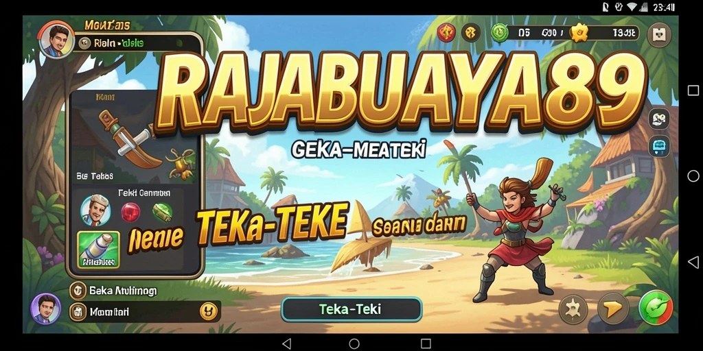 Antarmuka aplikasi RAJABUAYA89 yang menarik dan interaktif.